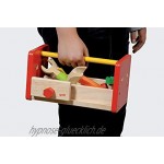 cama24com Werkbank aus Holz inkl. Werkzeugkiste von goki mit Palandi® Sticker