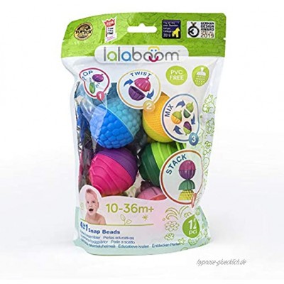 Lalaboom BL100 Lernspielzeug für Kinder Entdeckerperlen-Set 12-teilig