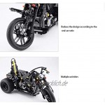 LIUJING Motorradmontage Harley Modell Hohe Schwierigkeit Baustein-Spielzeug Adult Small Particle-Car-Serie Mode