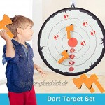 Mongrep Sicheres Dartspiel für Kinder Dartbrett-Set Spielzeug Geschenk Schaumaxt Spiel Dartscheibe mit 2 Axt und 5 Selbstklebende Bälle