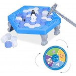 Relaxdays 10024988 blau Pinguin Trap Save The Penguin für Kinder Lernspiel ab 3 Jahre für 2-4 Spieler