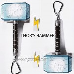 SPOTOR Thors Hammer mit LED-Beleuchtung und Sound Thunders Hammer Halloween Cosplay Spielzeug Requisiten Thor Hammer PVC Made 28cm Thor's Hammer Rächer Held Glühender Hammer