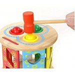 TONG Babyspielzeug pädagogisches Spielzeug frühe Bildung Form Hammer Schläger 3-6 Jahre alt Beat Pädagogische Holzspielzeug Geschenk