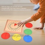 Atyhao Mathematik-Spiel rund aus Holz kreativ für Kinder Lernspielzeug