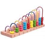 GFPR Kinder Holz Zählrahmen Rechenmaschine Lernspielzeug Abakus für Junge Mädchen ab 3 4 5 Jahren 30 * 13.5 * 8cm