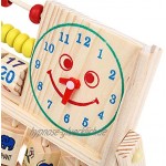 HSKB Mathematik HolzSpielzeug Holzperlen Kinder Holz Zählrahmen Rechenmaschine Lernspielzeug Abacus für Junge Mädchen ab 3 4 5 Jahren