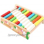 liuer Abakus Rechenschieber Mathematik HolzSpielzeug mit 100 Holzperlen Montessori Mathematik Spielzeug Buntes Rechenstäbchen Ausbildung für Junge Mädchen