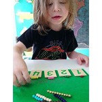 Maiaro Montessori Mathe-Lehrmittel Bunte Perlen Sticks frühes pädagogisches Math Computational Lernspielzeug für Kinder