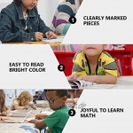 STOBOK 10 Sets Mathematik Bruchteil Kreise Bildungs Manipulative Lernen Spiele für Grundschule Frühen Mathematik Fähigkeiten Lehre Requisiten
