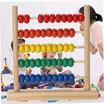TOSSPER 1pc Holz Abacus Bunte Zählen Berechnung Perlen Math Lernen Frühe Pädagogische Spielzeug-Baby-Math Spielzeug