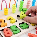 WanuigH Abakus Kinder Holzspielzeug Abakuszahlen passenden digitalen frühen Bildung Unterrichten von Mathematikspielzeug Lernspielzeug für Kinder Farbe : Colorful Size : One Size