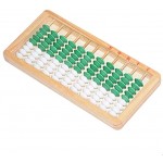 yaunli Abakus 11 Spalte Abacus Chinesisches Bildungstool Math Arithmetic Calculator für Student Kinderpädagogikabakus Farbe : Grün Size : One Size