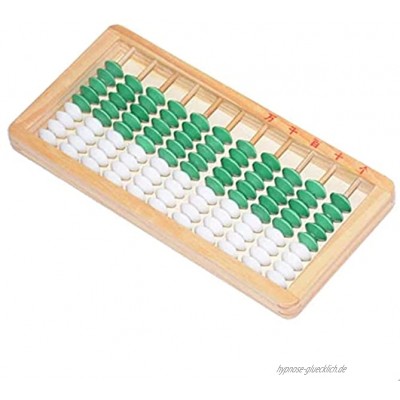 yaunli Abakus 11 Spalte Abacus Chinesisches Bildungstool Math Arithmetic Calculator für Student Kinderpädagogikabakus Farbe : Grün Size : One Size