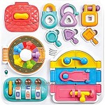Baby beschäftigter Vorstandslatches-Türen Stiel-Vorstand Frühes pädagogisches Spielzeug