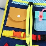 Montessori Spielzeug Kleinkinder Beschäftigt Board Baby Pädagogisches Sensorik Spielzeug Abnehmbares Motorik Lernspielzeug Zur Lernen Grundleben Kleidungsfähigkeiten Und Feinmotorik