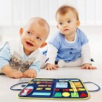 Montessori Spielzeug Kleinkinder Beschäftigt Board Baby Pädagogisches Sensorik Spielzeug Abnehmbares Motorik Lernspielzeug Zur Lernen Grundleben Kleidungsfähigkeiten Und Feinmotorik