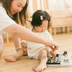 Sroomcla Kleinkinder Beschäftigt Board Montessori Spielzeug Kleinkinder Lernspielzeug Montessori Beschäftigt Bord für Babys und Kleinkinder Handy