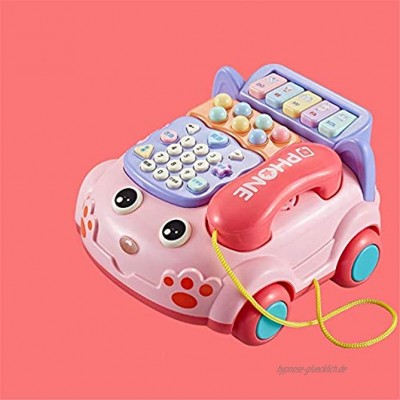 Aktivitätswürfel Babyspielzeug Early Learning Activity-Würfel Spielzeug Interaktive Bus Musik Aktivität Spielfahrzeug Holz Aktivität Sorter Spielzeug Color : Pink Size : Free Size