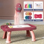 Dingyue Intelligentes Projektor für Kinder Maltisch Lernspielzeug Lernspiel-Set für Kinder