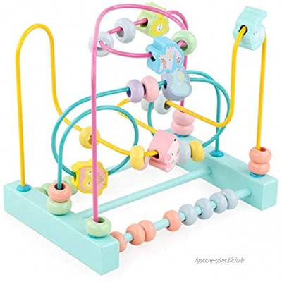 ReedG Aktivitätswürfel Holzperlenlabyrinth Perlen Maze Form Sortierer Bildungsentwicklung Spielzeug Geschenk für Kinder Spaß beim Lernen von Aktivität Cube Color : Multi-Colored Size : One Size