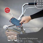 Bike Citizens Finn Die universelle Smartphone Halterung für jedes Fahrrad und jedes Handy! Mit Fahrrad Navigation Handy Halter für das Fahrrad MTB oder Rennrad Rot