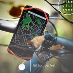 Bike Citizens Finn Die universelle Smartphone Halterung für jedes Fahrrad und jedes Handy! Mit Fahrrad Navigation Handy Halter für das Fahrrad MTB oder Rennrad Rot