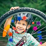 Miotlsy Spoke Clicker Children's Bicycle Accessories Bicycle Wheel Spokes Grain Luminous Plastic Clip – Spoke Clicker – Glow in The Dark – Pack of 170