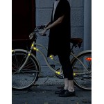 reflexsticker in Neon Edition | versch. Motive und Zwei Farben | Bogenmaß L 16 x 10,5 cm | auffällig bei Tag und Nacht | Reflektoren für Fahrräder Helme Lastenrad Kinderwagen