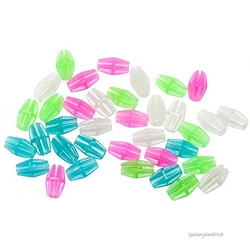 WEKON Kinderfahrrad Zubehör Speichenclips Speichen Perlen leuchtender Plastik Clip für Mädchen Junge Kinder 72 Stück