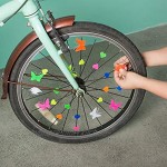 YuCool 183 Stück sortierte Farben Fahrradspeichen-Dekorationen Fahrrad Kunststoff Clip Schmetterling Herz Rad Speichen Zubehör