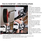 ZSFLZS Trainingsräder für Kinder Fahrrad Stabilisator Stützräder für 12 14 16 18 20 Zoll Fahrrad