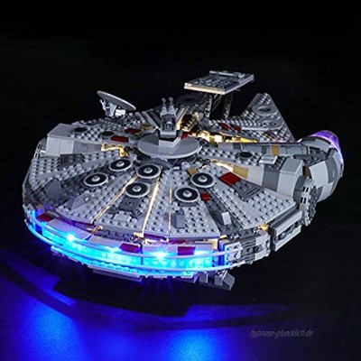BRIKSMAX Led Beleuchtungsset für Lego Star Wars Millennium Falcon,Kompatibel Mit Lego 75257 Bausteinen Modell Ohne Lego Set