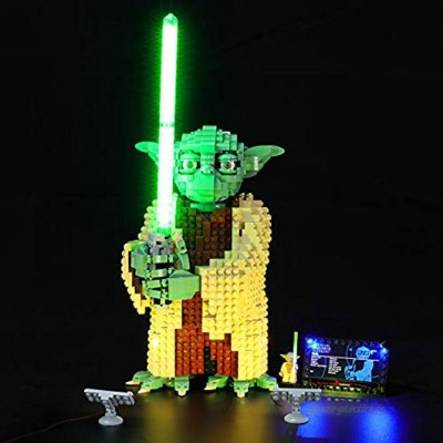 BRIKSMAX Led Beleuchtungsset für Lego Star Wars Yoda,Kompatibel Mit Lego 75255 Bausteinen Modell Ohne Lego Set