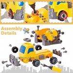 BUYGER Kinder Montage Betonmischer Spielzeug Auto LKW Baufahrzeuge Spielzeugauto DIY Lastwagen Geschenke für Kinder Junge 3 Jahren