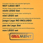 GEAMENT LED-Licht-Set für Dom's Dodge Ladegerät – Kompatibel mit Lego Technic Fast & Furious 42111 Rennauto Modell Lego Set Nicht enthalten