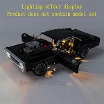 GEAMENT LED-Licht-Set für Dom's Dodge Ladegerät – Kompatibel mit Lego Technic Fast & Furious 42111 Rennauto Modell Lego Set Nicht enthalten