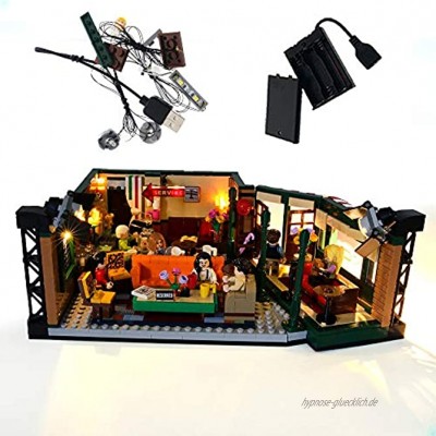 GEAMENT LED Licht-Set für Ideas Friends Central Perk Café Kompatibel mit Lego 21319 Bausteinen Lego Set Nicht enthalten