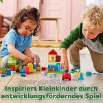 LEGO 10914 DUPLO Classic Deluxe Steinebox Bauset Aufbewahrungsbox erste Bausteine Lernspielzeug für Kleinkinder im Alter von 1,5 Jahren