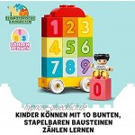 LEGO 10954 DUPLO Zahlenzug Zählen Lernen Zug Spielzeug Lernspielzeug für Kinder ab 1 5 Jahren Baby Spielzeug