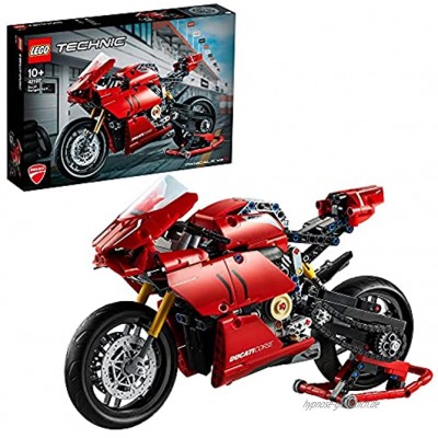 LEGO 42107 Technic Ducati Panigale V4 R Motorrad Supermotorrad-Schaustück für Sammler Set für Kinder und Erwachsene