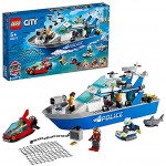 LEGO 60277 City Police Patrol Schwimmendes Boot und Drohne Spielzeug