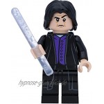 LEGO Harry Potter Minifigur Professor Severus Snape dunkelviolettes Hemd mit Zauberstäben