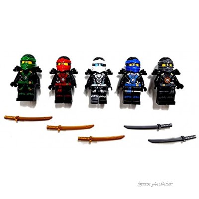 LEGO Ninjago: 5er Set Minifiguren Deepstone Kai Lloyd Jay Zane und Cole aus dem Set 70751