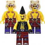 LEGO Ninjago Minifiguren-Set mit 3 Figuren Eyezor Krait und Sleven mit Waffen