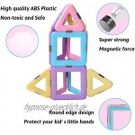 ACTRINIC 40PCS Castle Magnetblöcke Lernen & Entwicklung Magnetfliesen Bausteine Kinderspielzeug für 3 4 5 6 7 Jahre alte