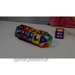 AILUKI 110 Pcs Magnetische Bauklötze Set Magnet Bausteine Konstruktion Blöcke DIY 3D Pädagogische Spielzeug Geburtstag Kindertag Geschenk für Kinder Kleinkind