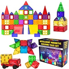 Desire Deluxe Magnetische Bausteine Magnet Montessori Spielzeug für Kinder Lernspielzeug für Jungen und Mädchen 3 4 5 6 7 8 Jahre alt XXL Set mit 57 Teilen