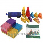 Magnetisches Baustein Spielzeug Kinder Magnet Bauen Spielzeug Pädagogisches Magnetisches Bauteil Engineering Spielzeug für KinderMehrfarbig