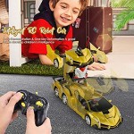 AAAHHH Remote Control Induction Auto EIN-Knopf-Deformations-Roboter Elektrische Wiederaufladbare Jungen-Spielzeug Kinder Modell Racing 2.4G RC Stunt Car Autobots Geburtstag