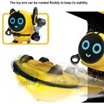 Abnehmbares Roboter-Gyro-Spielzeug Roboter-Spielzeug DIY langlebiges Roboter-Gyro-Spiel-Spielzeug tragbar für Geschenk für den HaushaltGelb